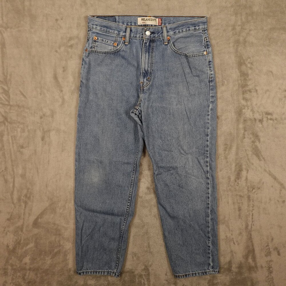 Levi's jeans 550 relaxed fit men's 34x30 blue denim red tab